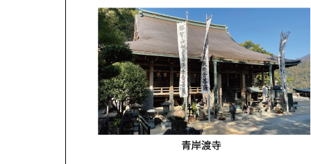 「那智山 青岸渡寺」世界遺産にして、西国三十三ヵ所第一番札所に定められた多くの信者や参詣者が訪れる由緒ある天台宗の寺院。熊野信仰の霊場として長い歴史があり、元々は那智の滝を中心とした神仏習合の一大修験道場だった。